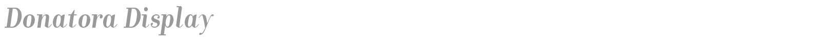 Donatora Display font preview